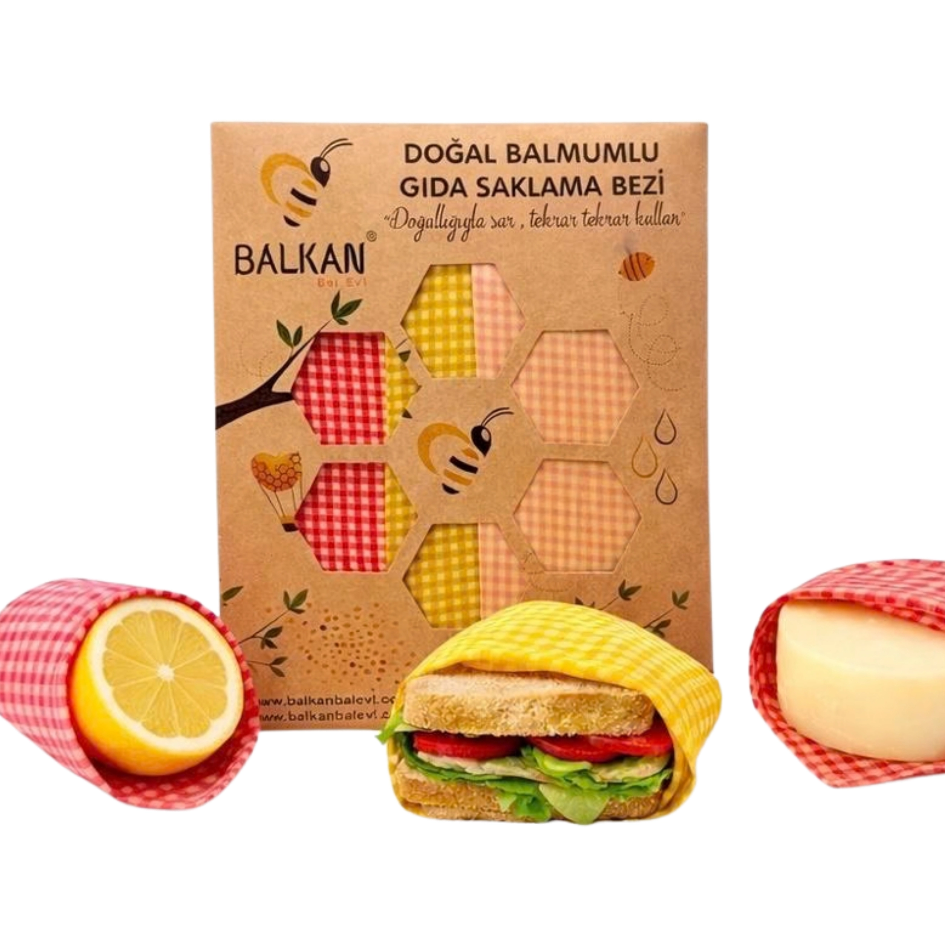 Balkan Wrap (Balmumlu Gıda Saklama Bezi Orta Boy)