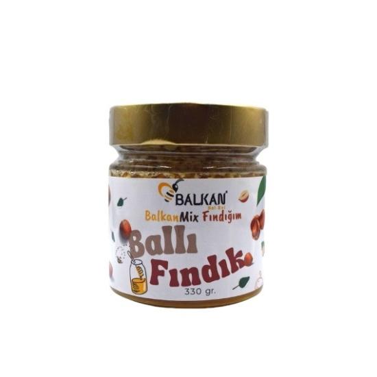 Ham Bal Fındık 330 gr | Katkısız Doğal Fındıklı Bal Karışımı – Balkan Bal Evi