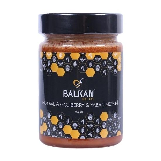 Ham Bal Gojiberry Yaban Mersini 465 gr | Doğal Meyveli Bal Karışımı – Balkan Bal Evi