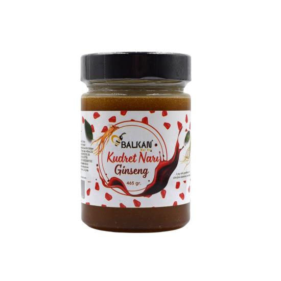 Ham Bal Kudret Narı Ginseng 465 gr | Katkısız Doğal Bitkisel Bal Karışımı – Balkan Bal Evi