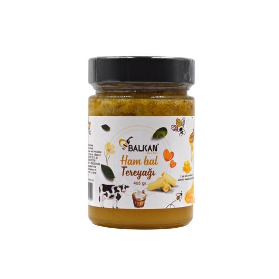 Ham Bal Tereyağ 465 gr | Katkısız Doğal Bal & Tereyağı Karışımı – Balkan Bal Evi