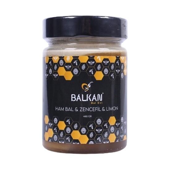 Ham Bal Zencefil Limon 465 gr | Katkısız Doğal Aromatik Bal Karışımı – Balkan Bal Evi